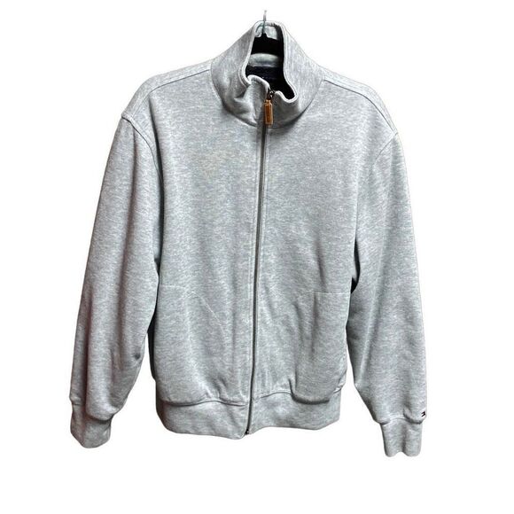 Tommy Hilfiger Gray Fleece Lined Full Zip Jacket Size Small - Picture 1 of 8